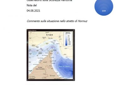 Stretto di Hormuz - NOTA EVENTO