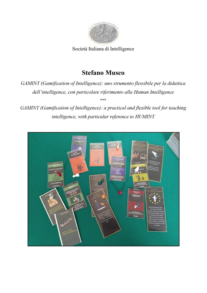 GAMINT (Gamification of Intelligence)