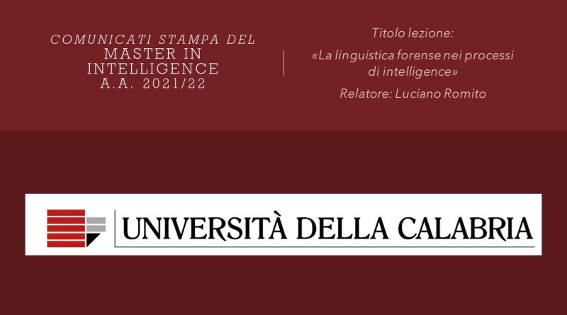 Lezioni 2021/22 – Luciano Romito