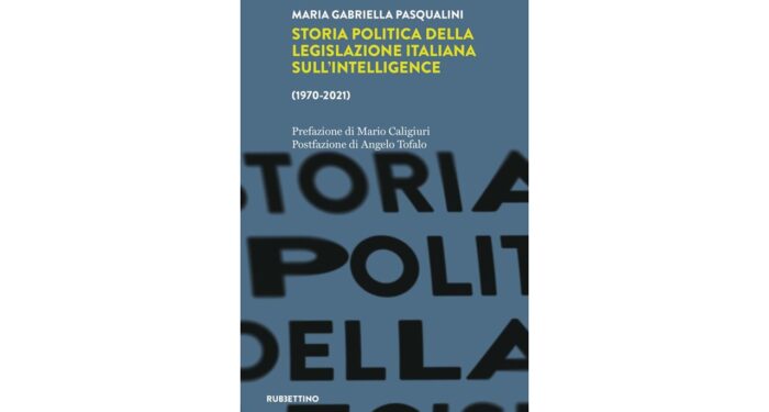 storia politica della legislazione italiana sull'intelligence - frontespizio