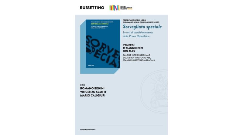 Presentazione del libro Sorvegliata Speciale presso il Salone del libro di Torino 2023 front