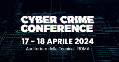 Si apre oggi a Roma la Cyber Crime Conference: la SOCINT è presente con il presidente della Commissione Cyber Threat intelligence e warfare.