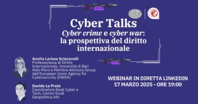 CYBER CRIME e CYBER WAR: la prospettiva del diritto internazionale