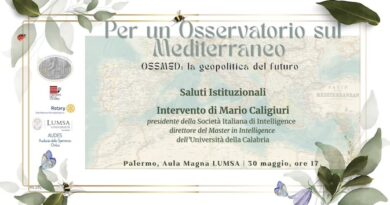 Nasce a Palermo OSSMED, l’Osservatorio di Intelligence sul Mediterraneo SOCINT