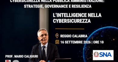 Intelligence e cybersicurezza nella pubblica amministrazione. Mario Caligiuri alla SNA