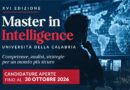 Master in Intelligence UNICAL: rettifica su Enti partner della XVI edizione